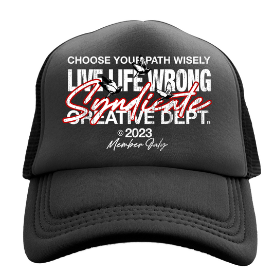 Choose Your Path Trucker Hat - Live Life Wrong