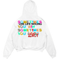 Live & Learn White Hoodie - Live Life Wrong